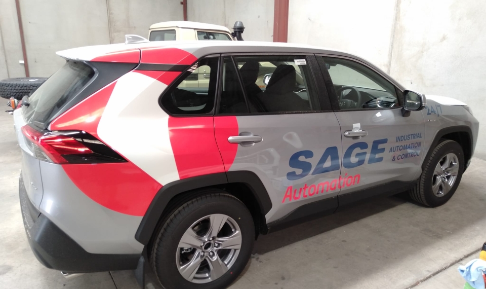 Commercial Partial Vinyl Car Wrap