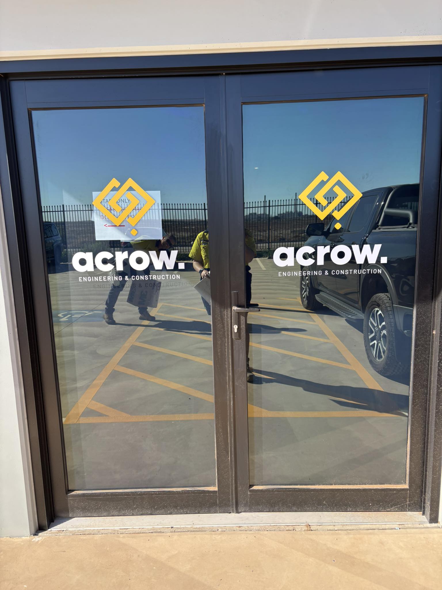 Window Decals for Entrance Doors