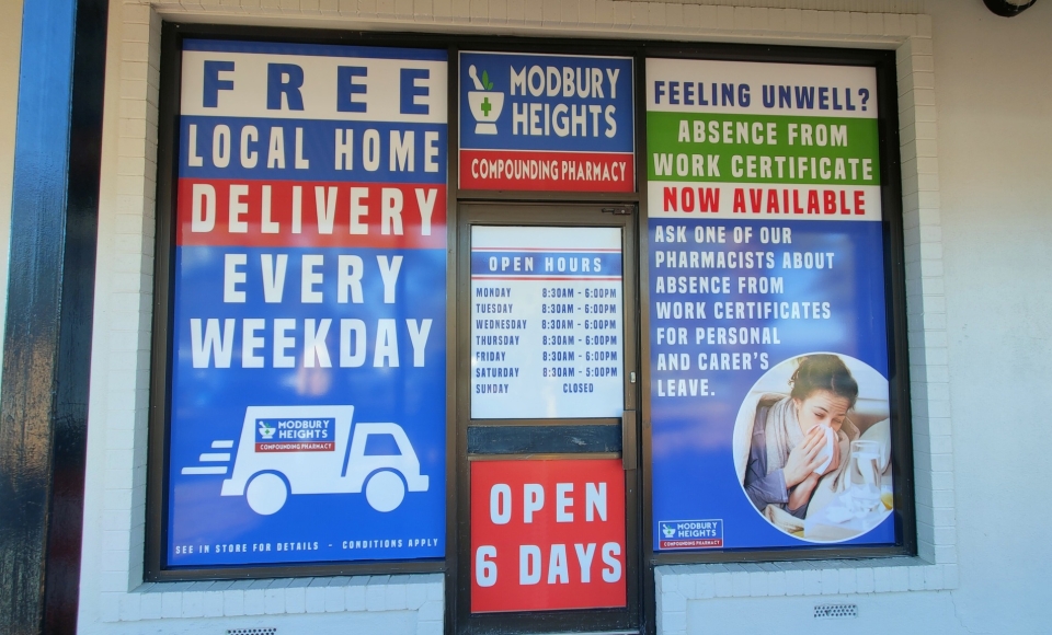 Full Window Graphics for Pharmacy