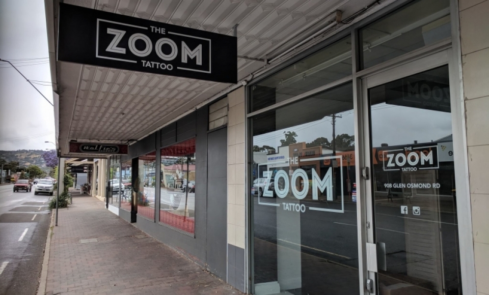 Window Signage - Zoom Tattoo
